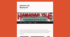 Desktop Screenshot of hawaiianislerestaurant.com