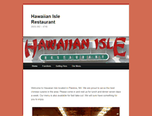 Tablet Screenshot of hawaiianislerestaurant.com